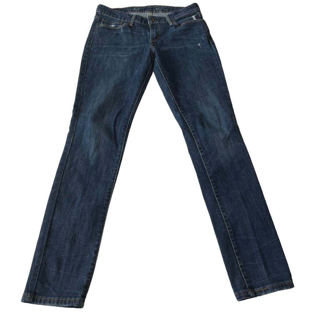 Levis Womens Jeans Size 27 Demi Curve Skinny Mid Rise Denim Blue Jeans Dark Wash